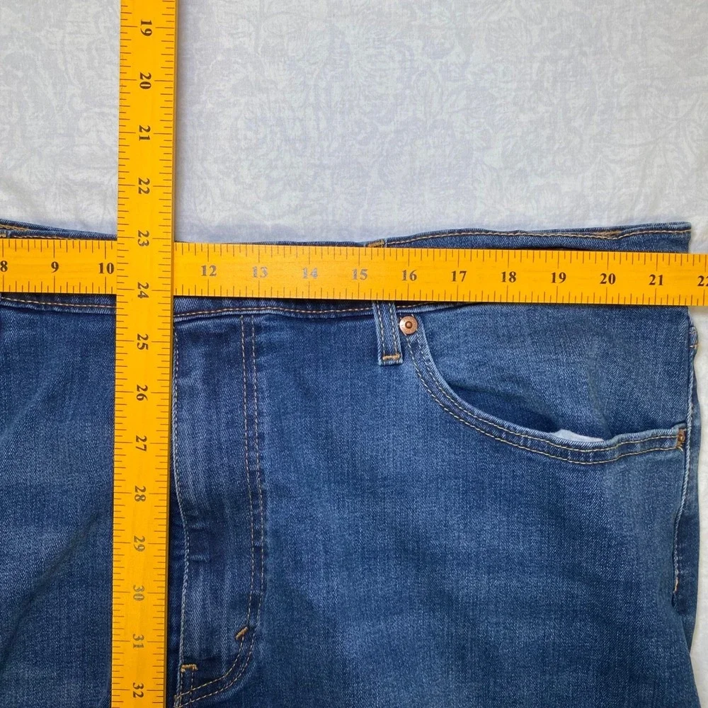 Levi's 502 Regular Taper Jeans Men's 40x34 Blue Stretch Water Less Denim